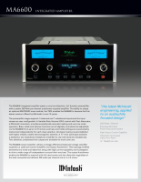 McIntosh MA-6600 - Brochure 